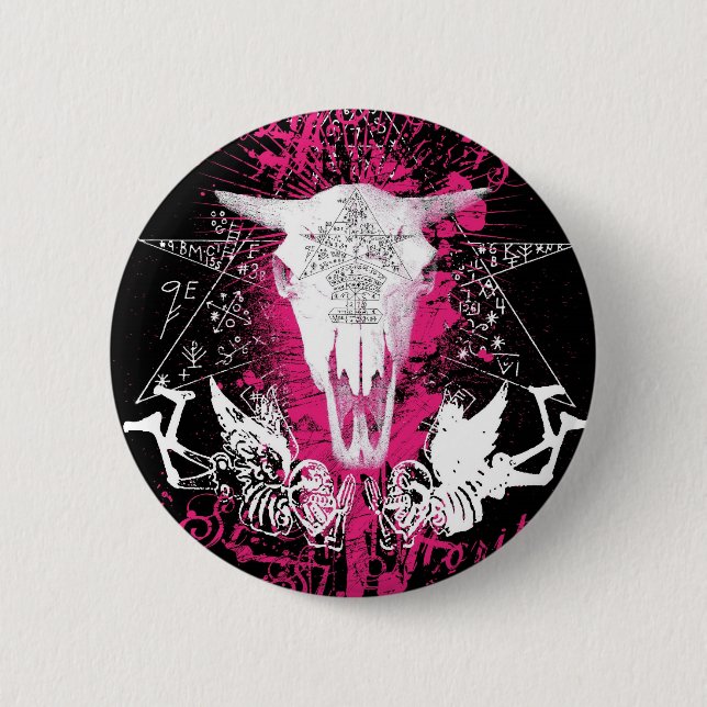 Voodoo Beef 2 Inch Round Button (Front)