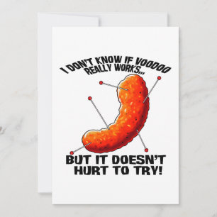 Voodoo Cheese Puff - Anti Trump Joke Invitation