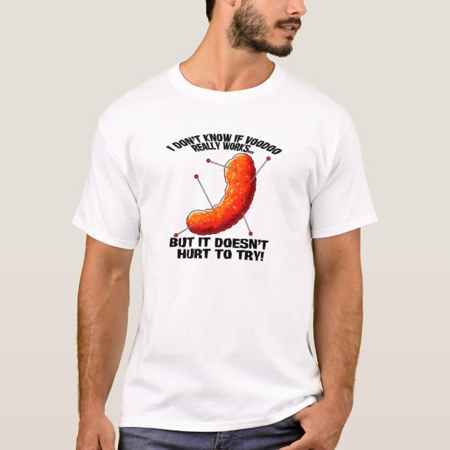 Voodoo Cheese Puff - Anti Trump Joke T-Shirt (Front)
