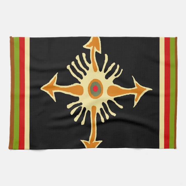VooDoo Compass Kitchen Towel (Horizontal)