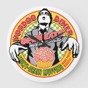 Voodoo Diner Round (Large) Wall Clock