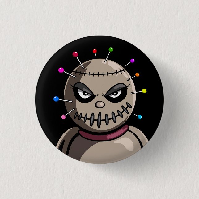 Voodoo Doll 1 Inch Round Button (Front)