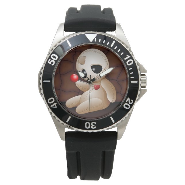 Voodoo Doll Cartoon in Love Watch (Front)