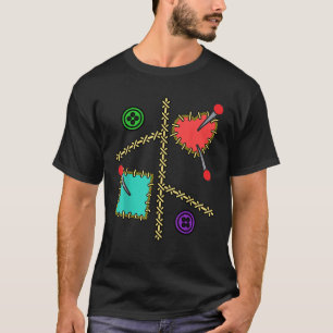 Voodoo Doll Costume Women Girls Kids Halloween Shi T-Shirt