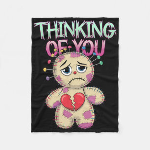 Voodoo-doll Cute Dark Humour Love Sarcasm Hex _2 Fleece Blanket