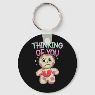 Voodoo-doll Cute Dark Humour Love Sarcasm Hex _2 Keychain