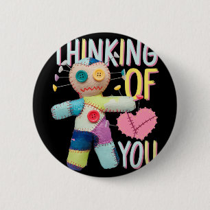 Voodoo-doll Cute Dark Humour Love Sarcasm Hex _4 2 Inch Round Button