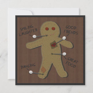 Voodoo Doll Halloween Party Invitation