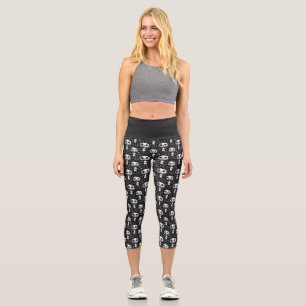 Voodoo Doll High Waisted Capris Yoga Pants