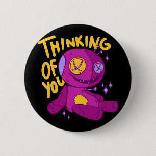 Voodoo Doll - THINKING OF YOU 2 Inch Round Button