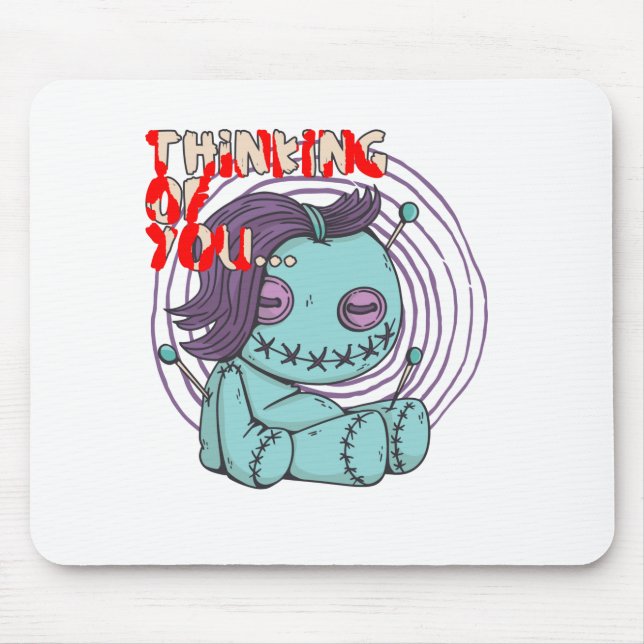 Voodoo Doll - Thinking of you Mouse Pad (Front)