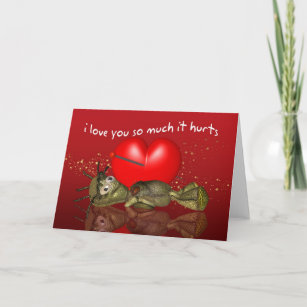 Voodoo Doll Valentine's Day Card, I Love You So Mu Holiday Card