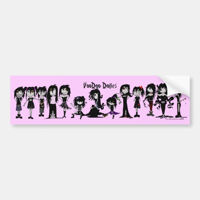 VooDoo Dollies Bumper Sticker (Front)
