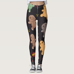 Voodoo Dolls Pattern Leggings