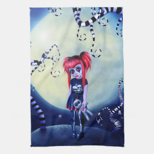Voodoo Halloween Kitchen Towel