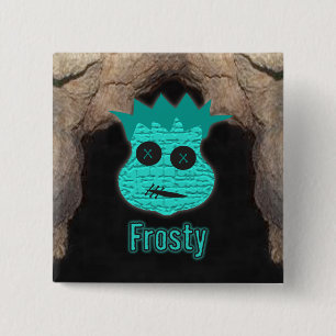 Voodoo Heads ~ Cave 2 Inch Square Button