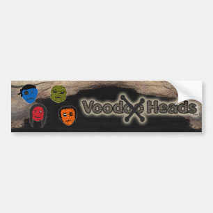 Voodoo Heads ~ Cave Bumper Sticker