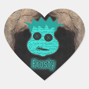 Voodoo Heads ~ Cave Heart Sticker