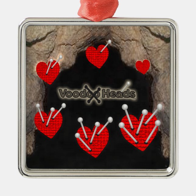 Voodoo Heads ~ Cave Metal Ornament (Front)
