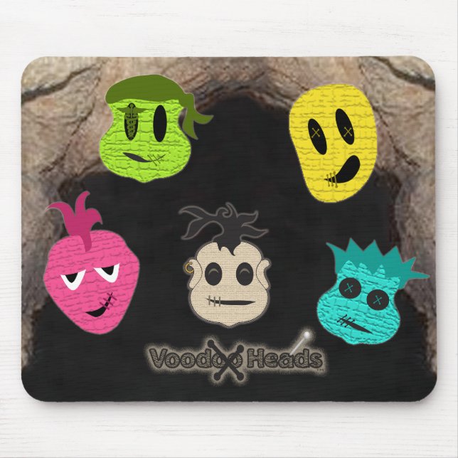 Voodoo Heads ~ Cave Mouse Pad (Front)