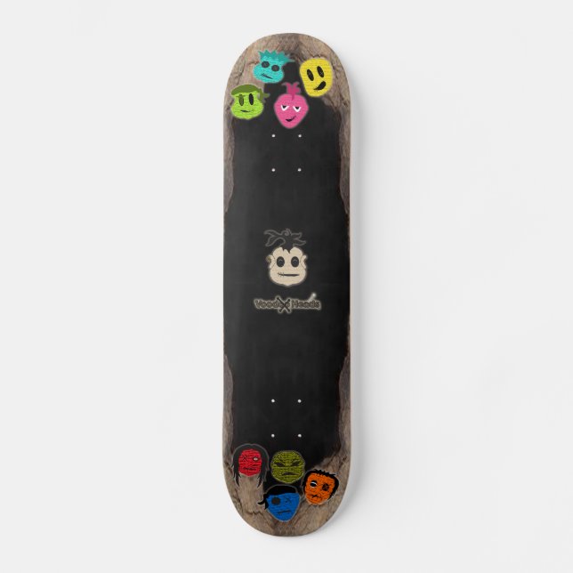 Voodoo Heads ~ Cave Skateboard (Front)
