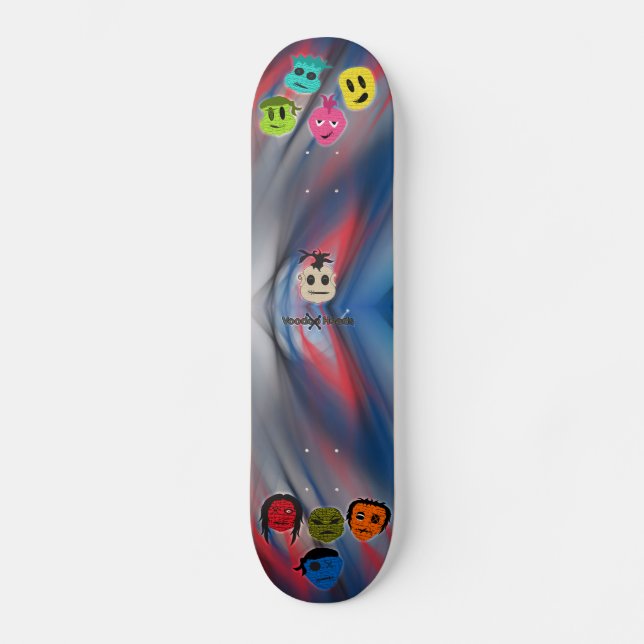 Voodoo Heads ~ Spirits Skateboard (Front)