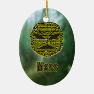 Voodoo Heads ~ Swamp Ceramic Ornament