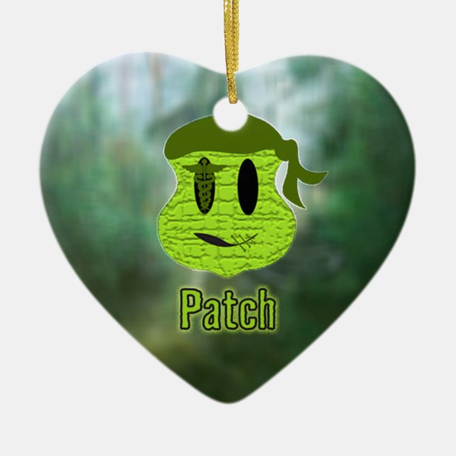 Voodoo Heads ~ Swamp Ceramic Ornament (Front)