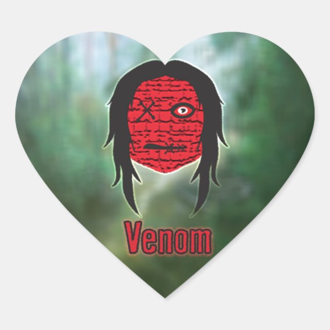 Voodoo Heads ~ Swamp Heart Sticker (Front)