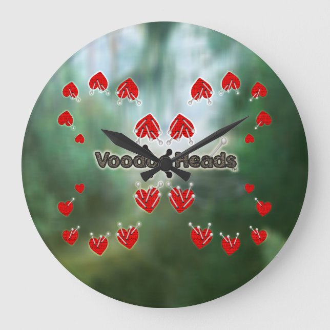 Voodoo Heads ~ Swamp Large Clock (Front)