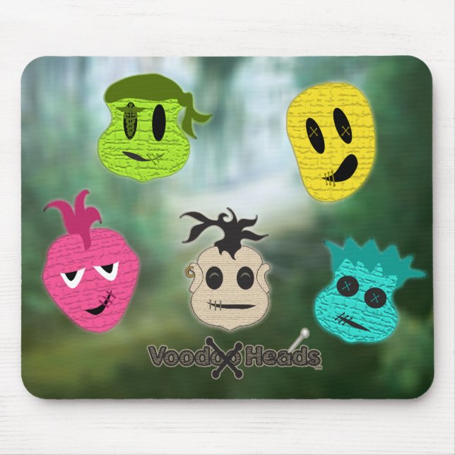 Voodoo Heads ~ Swamp Mouse Pad (Front)