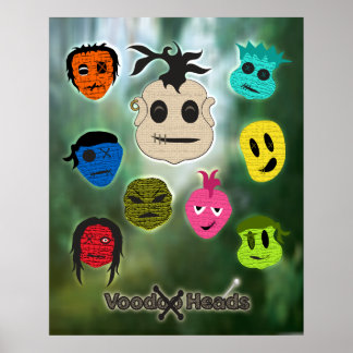 Voodoo Heads ~ Swamp Poster
