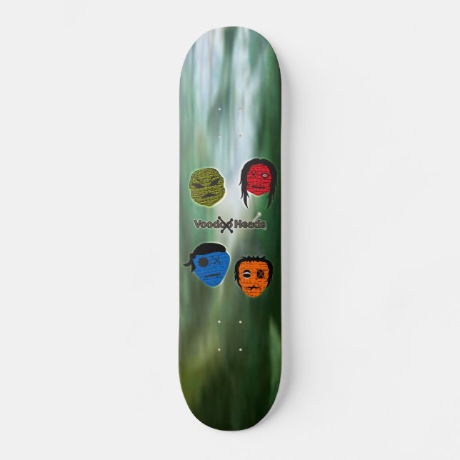 Voodoo Heads ~ Swamp Skateboard (Front)