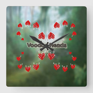 Voodoo Heads ~ Swamp Square Wall Clock