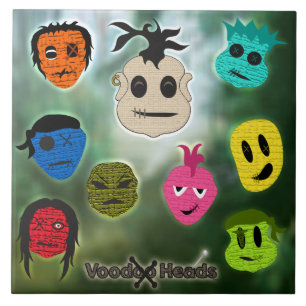 Voodoo Heads ~ Swamp Tile