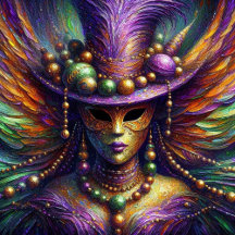 Voodoo Impressionism Mardi Gras fairy