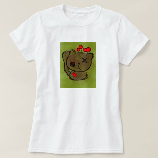 Voodoo Kitty T-Shirt (Design Front)