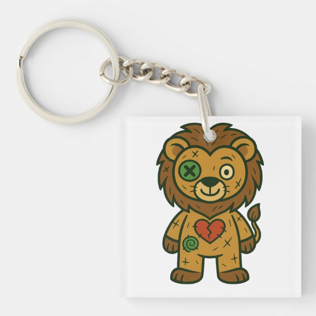 Voodoo Lion – King of Stitches Keychain (Front)