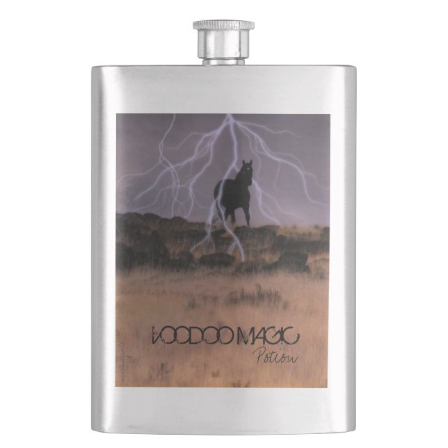 Voodoo Magic "potion" travel flask (Front)