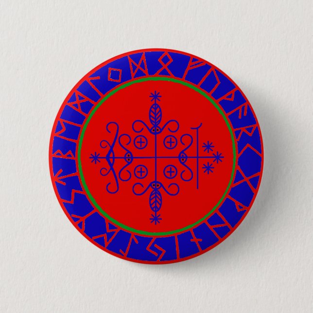 VooDoo Magik - Papa Legba 2 Inch Round Button (Front)