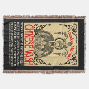 Voodoo Mama's Chinese Wash Throw Blanket