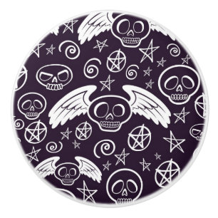 "Voodoo" Pattern Ceramic Knob