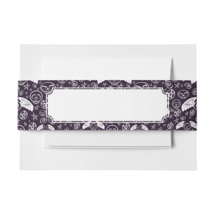 "Voodoo" Pattern Invitation Belly Band