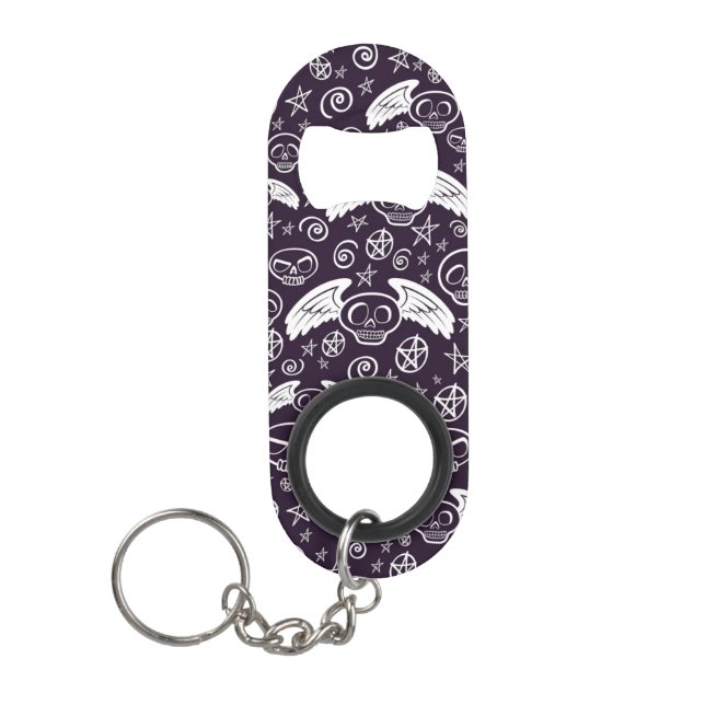 "Voodoo" Pattern Mini Bottle Opener (Front)