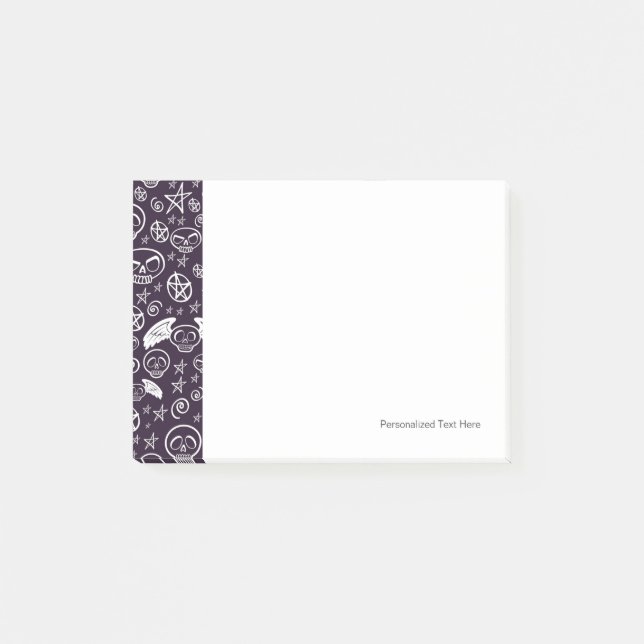 "Voodoo" Pattern Post-it Notes (Front)