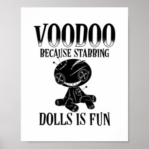 Voodoo Sayings   Voodoo Doll Magic Curse Gift Poster