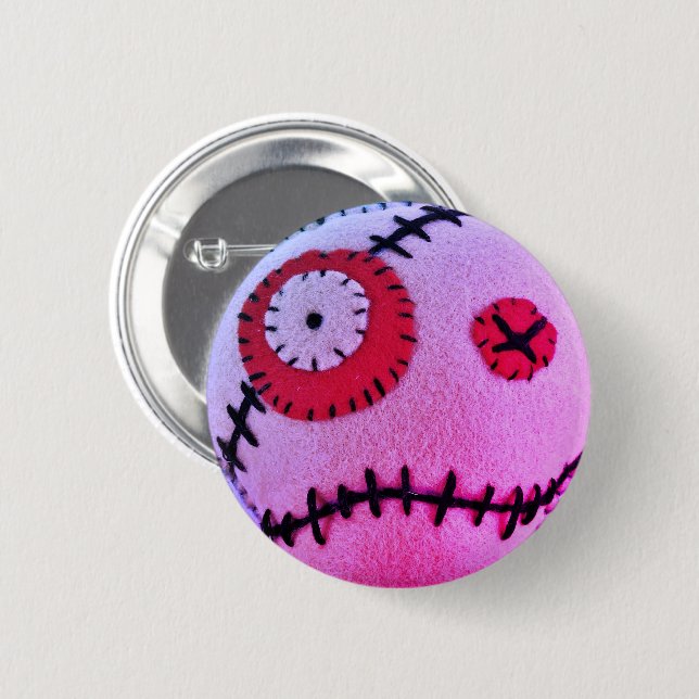 Voodoo Solvent Pink 2 Inch Round Button (Front & Back)