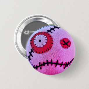 Voodoo Solvent Pink 2 Inch Round Button
