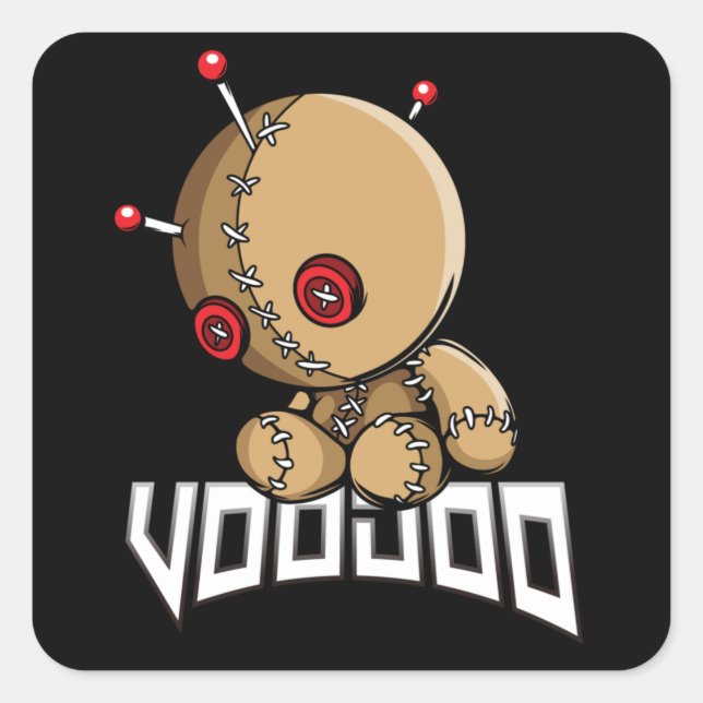 Voodoo Square Sticker (Front)