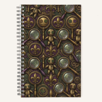 Voodoo Steampunk Alchemy New Orleans Gothic Notebook